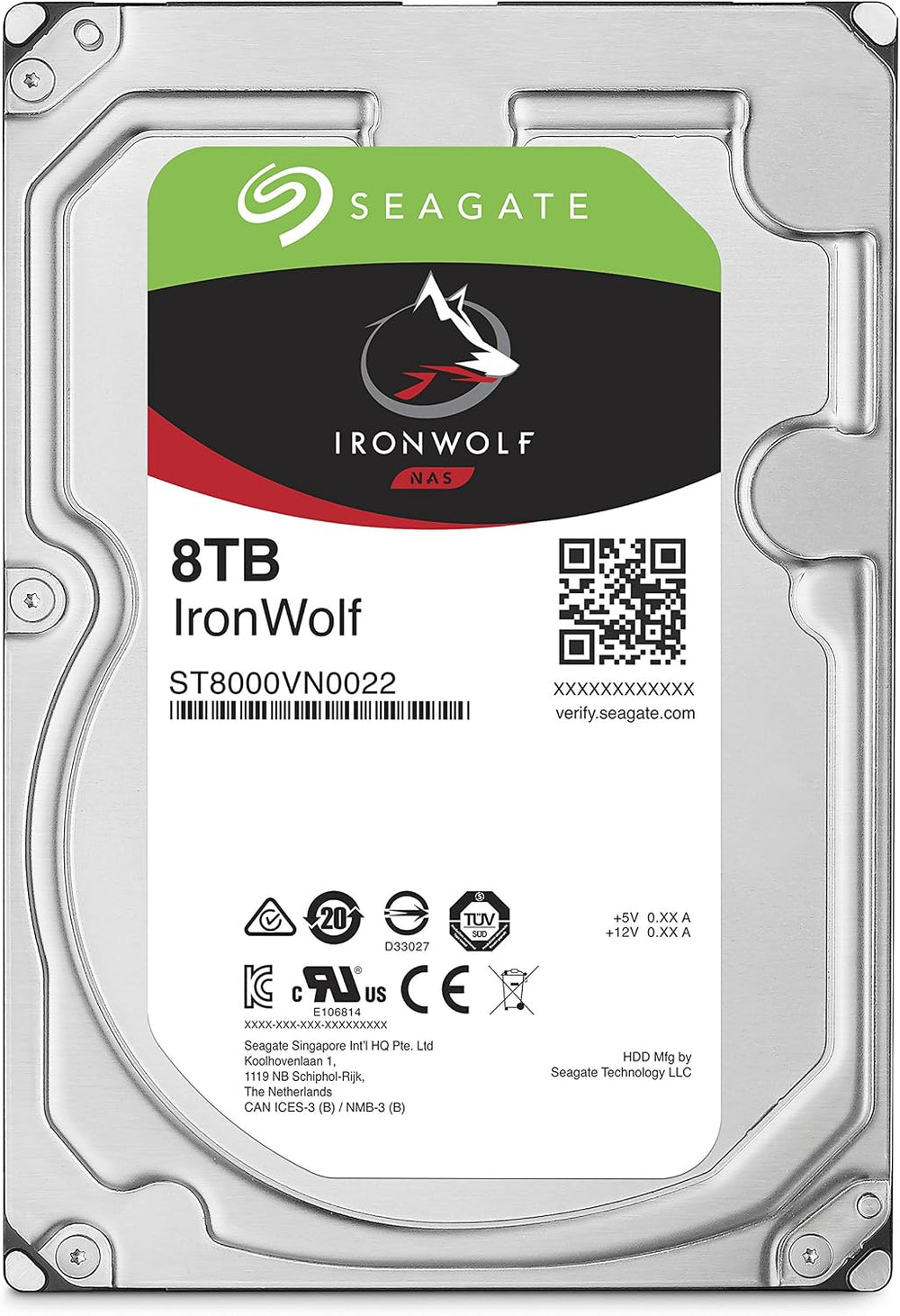 Seagate IronWolf 8TB NAS HDD 3.5" SATA 6Gb/s