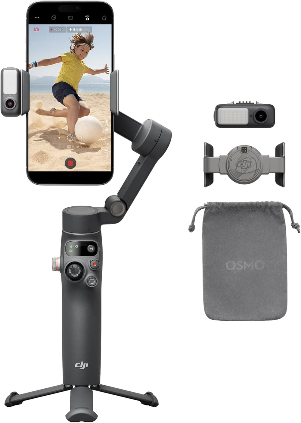 DJI Osmo Mobile 7P Gimbal for Phone, Tripod